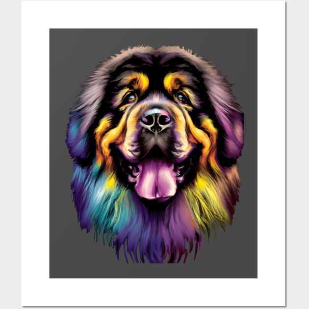 Cute Tibetan Mastiff Wall Art by Furrban